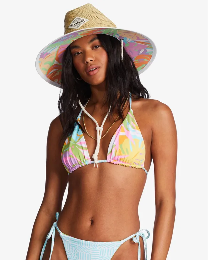 Billabong Tipton Straw Lifeguard Hat Moss Meadow Women Hats and Beanies