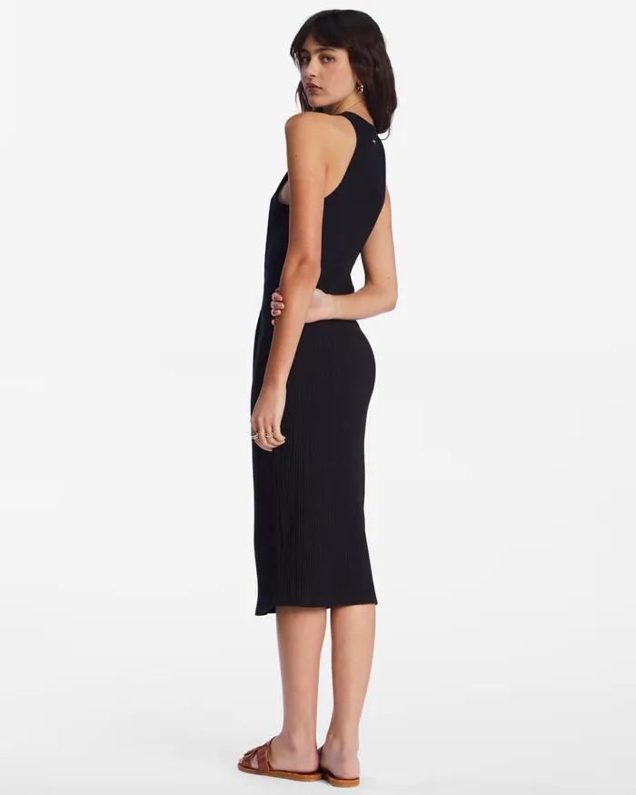 Billabong Tomboy Tank Midi Dress Black Pebble Women Dresses Billabong Tomboy Tank Midi Dress Black Pebble Women Dresses