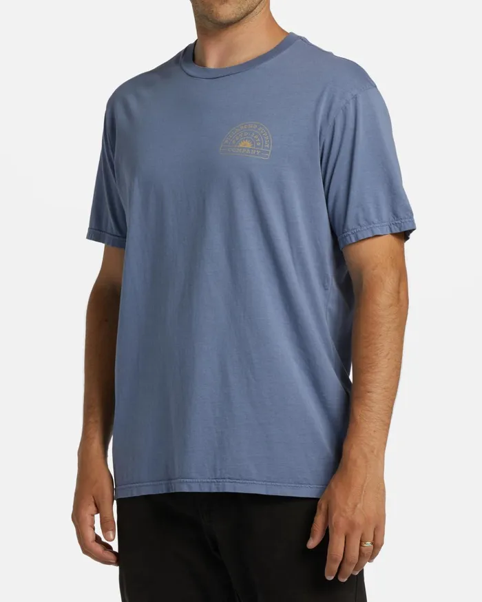 Billabong Trademark Wave Washed Short Sleeve TShirt Dusty Blue Men TShirts Billabong Trademark Wave Washed Short Sleeve TShirt Dusty Blue Men TShirts