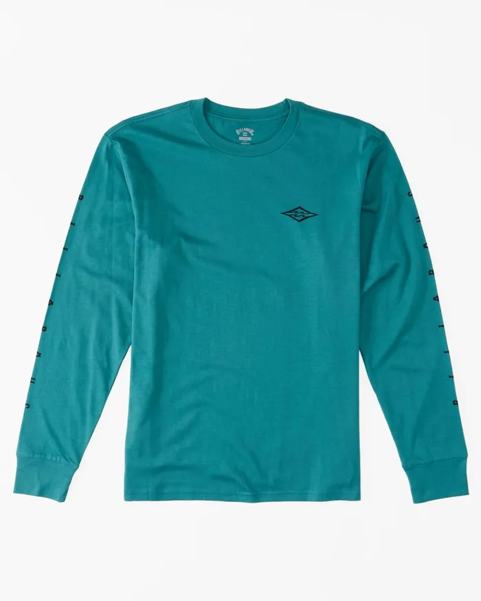 Billabong Unity Long Sleeve TShirt Teal Men TShirts Billabong Unity Long Sleeve TShirt Teal Men TShirts
