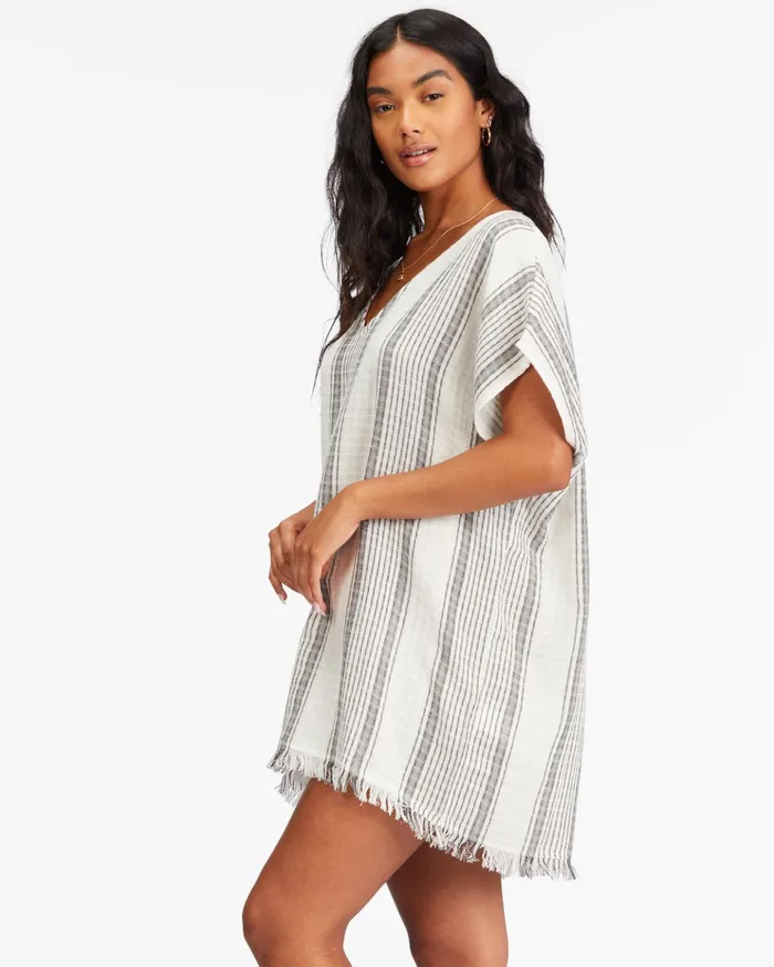Billabong Walk Away Beach CoverUp Salt Crystal Women Dresses Billabong Walk Away Beach CoverUp Salt Crystal Women Dresses