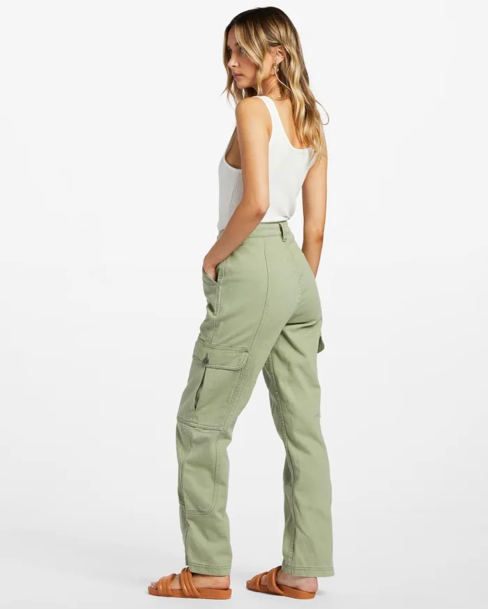 Billabong Wall To Wall Denim Cargo Pants Army Women Denim Billabong Wall To Wall Denim Cargo Pants Army Women Denim