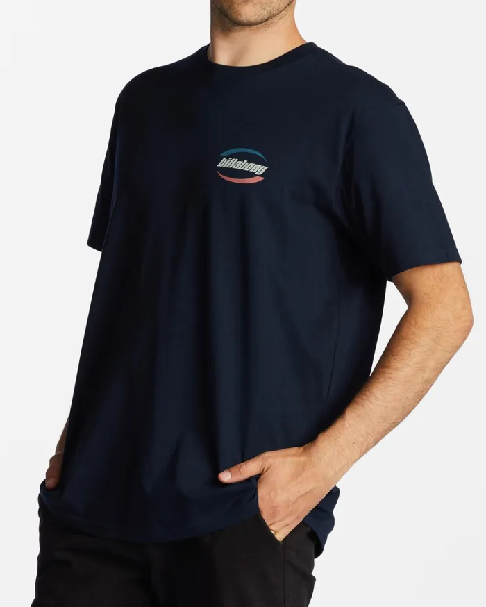 Billabong Walled TShirt Navy Men TShirts Billabong Walled TShirt Navy Men TShirts