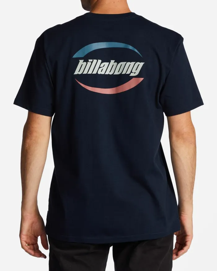 Billabong Walled TShirt Navy Men TShirts Billabong Walled TShirt Navy Men TShirts