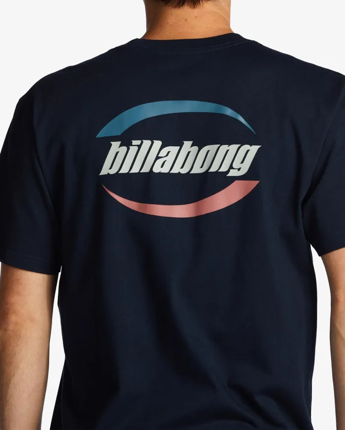 Billabong Walled TShirt Navy Men TShirts Billabong Walled TShirt Navy Men TShirts