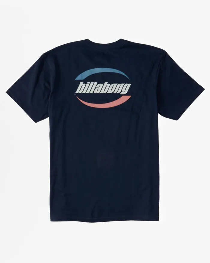 Billabong Walled TShirt Navy Men TShirts Billabong Walled TShirt Navy Men TShirts