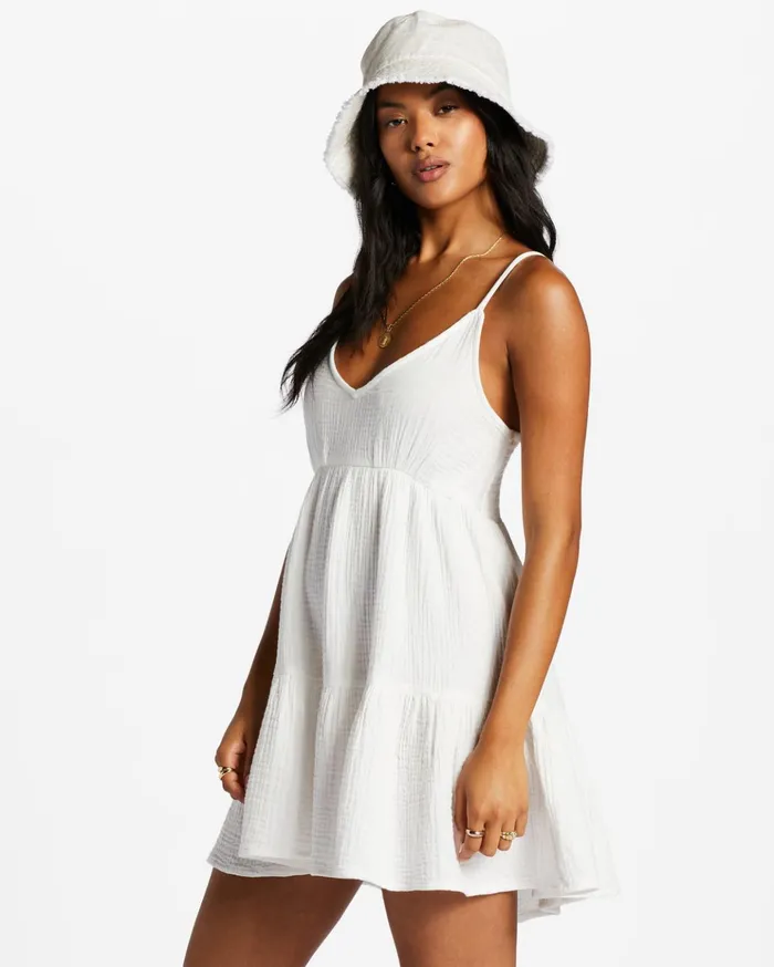 Billabong Wave After Wave Mini Dress Salt Crystal Women Dresses Billabong Wave After Wave Mini Dress Salt Crystal Women Dresses