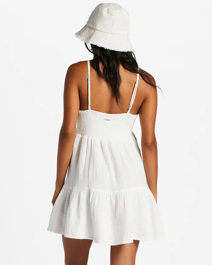 Billabong Wave After Wave Mini Dress Salt Crystal Women Dresses Billabong Wave After Wave Mini Dress Salt Crystal Women Dresses