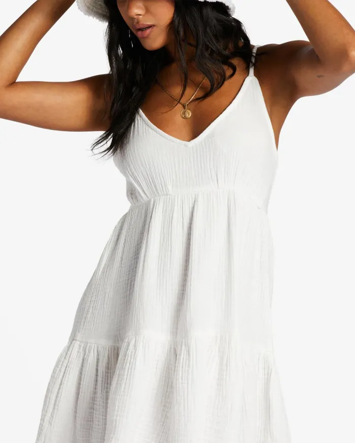 Billabong Wave After Wave Mini Dress Salt Crystal Women Dresses Billabong Wave After Wave Mini Dress Salt Crystal Women Dresses
