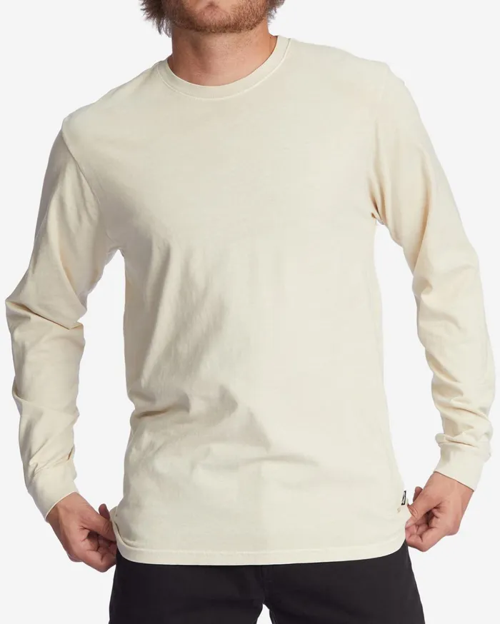Billabong Wave Washed Long Sleeve TShirt Bone Men TShirts
