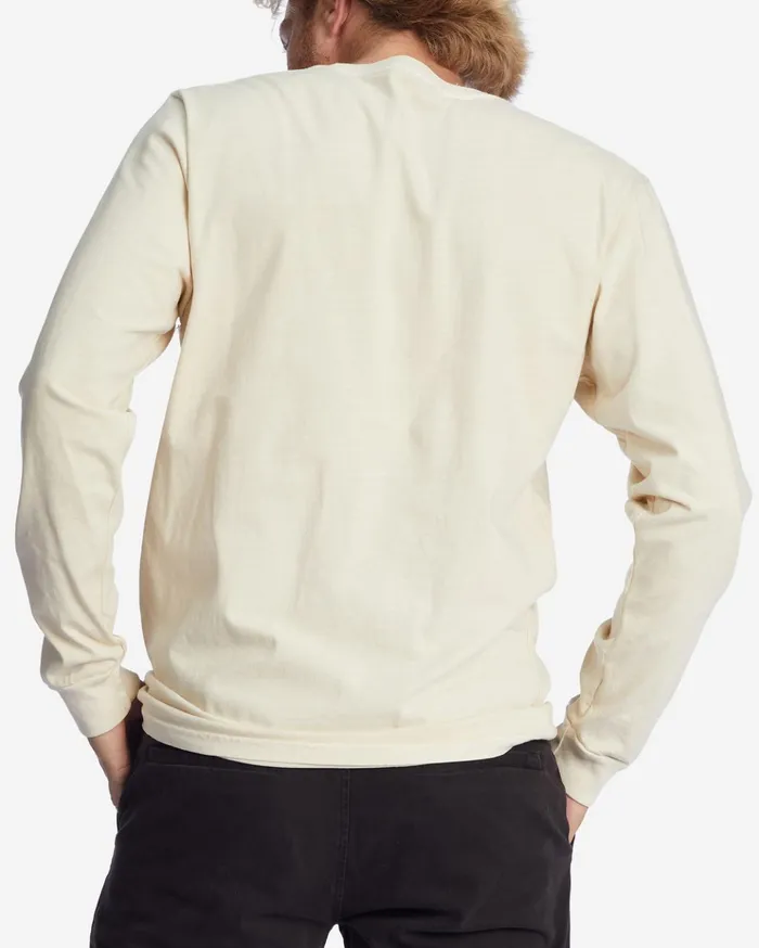 Billabong Wave Washed Long Sleeve TShirt Bone Men TShirts Billabong Wave Washed Long Sleeve TShirt Bone Men TShirts