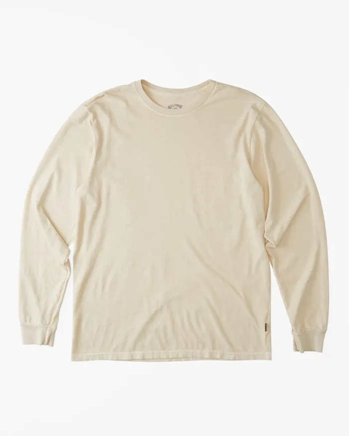 Billabong Wave Washed Long Sleeve TShirt Bone Men TShirts Billabong Wave Washed Long Sleeve TShirt Bone Men TShirts