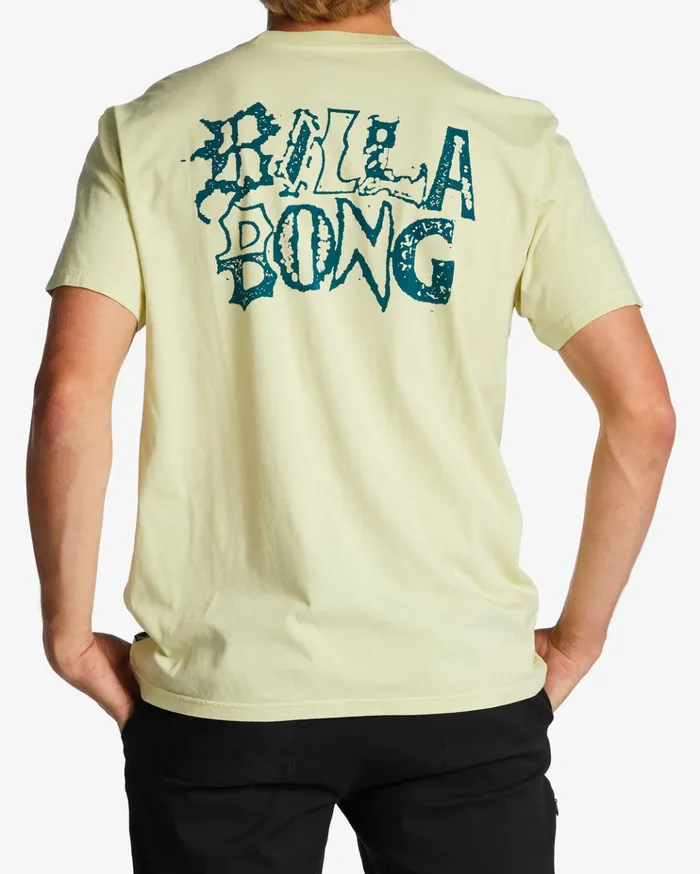 Billabong Worded TShirt Light Lime Men TShirts Billabong Worded TShirt Light Lime Men TShirts