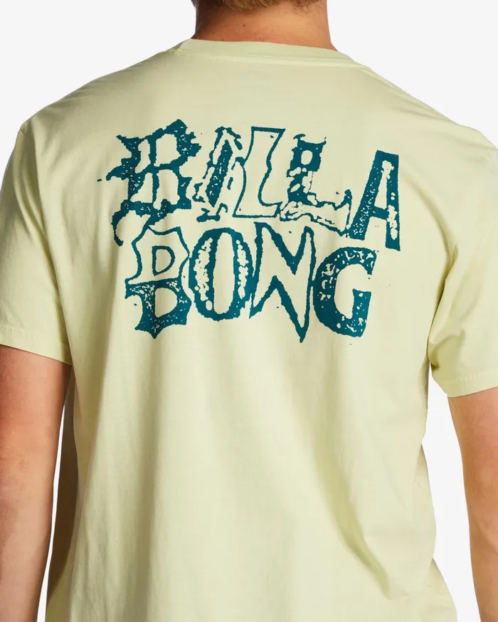 Billabong Worded TShirt Light Lime Men TShirts Billabong Worded TShirt Light Lime Men TShirts