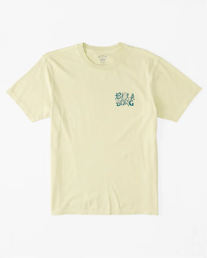 Billabong Worded TShirt Light Lime Men TShirts Billabong Worded TShirt Light Lime Men TShirts