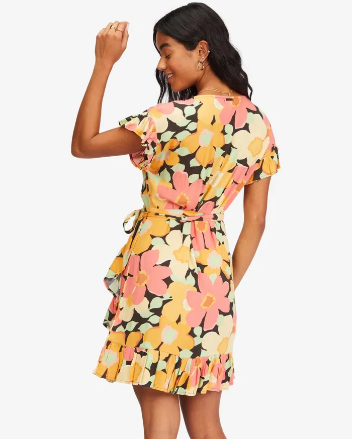 Billabong Wrap And Roll Woven Dress Multi Women Dresses Billabong Wrap And Roll Woven Dress Multi Women Dresses