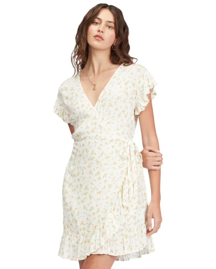Billabong Wrap And Roll Woven Dress Salt Crystal Women Dresses Billabong Wrap And Roll Woven Dress Salt Crystal Women Dresses