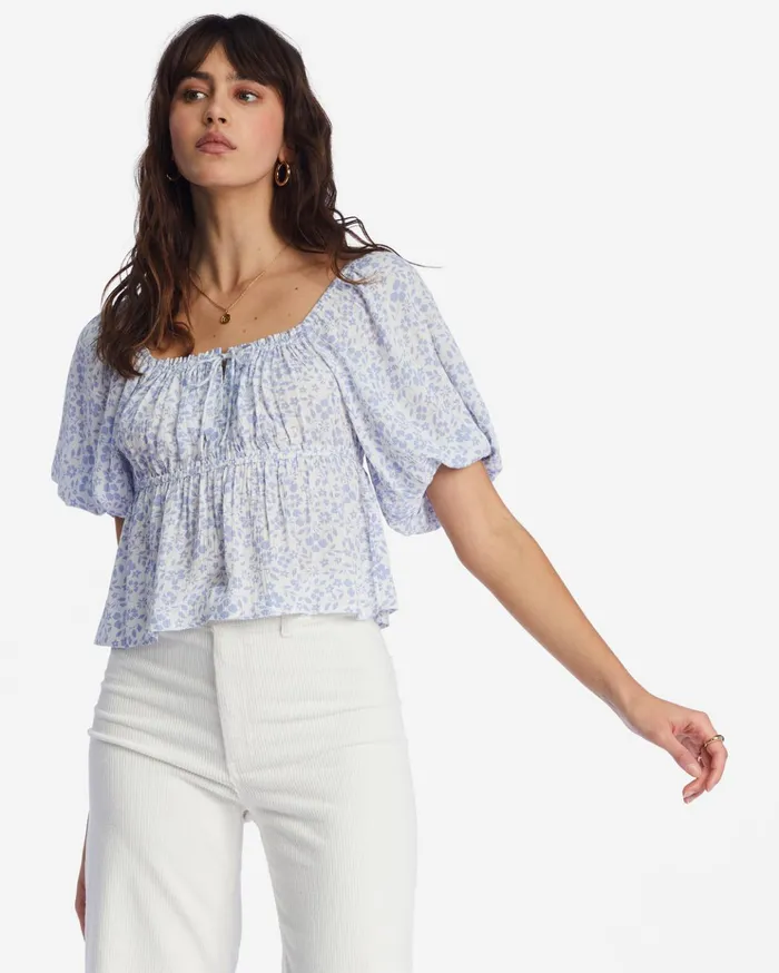 Billabong You Wish Cropped Shirt Good Tides Women Tops