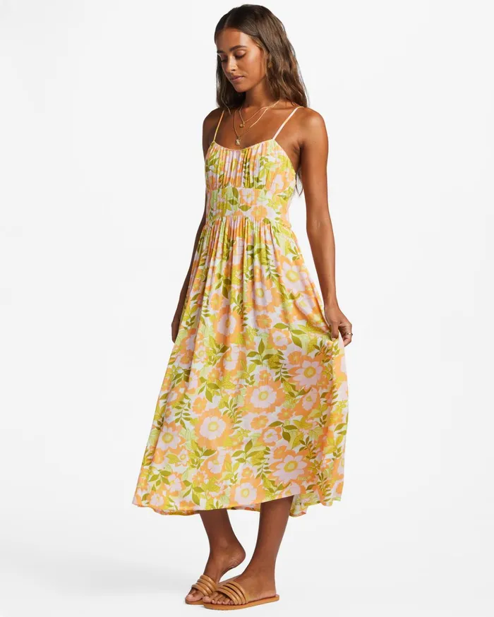 Billabong Your Babe Midi Dress Orange Peel Women Dresses Billabong Your Babe Midi Dress Orange Peel Women Dresses
