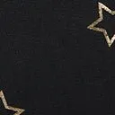 Black and Gold Star Fit and Flare Dress DressesPlus Unique Vintage Fit and Flare