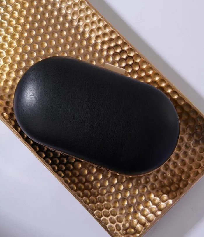 Black and Gold Sweet Pill Handbag Accessories Unique Vintage Novelty Bags
