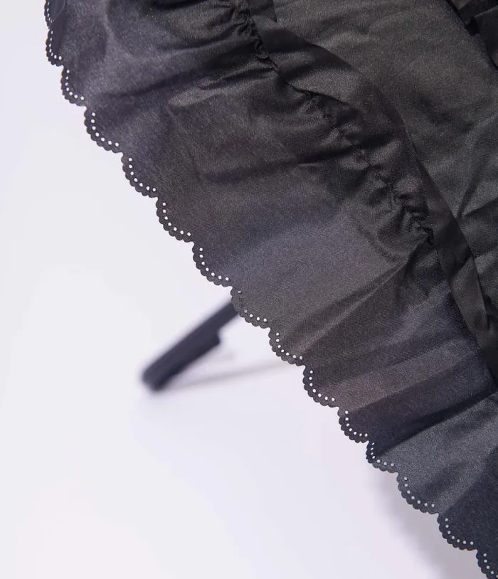 Black Frill Victorian Umbrella AccessoriesHalloween Unique Vintage Accessories