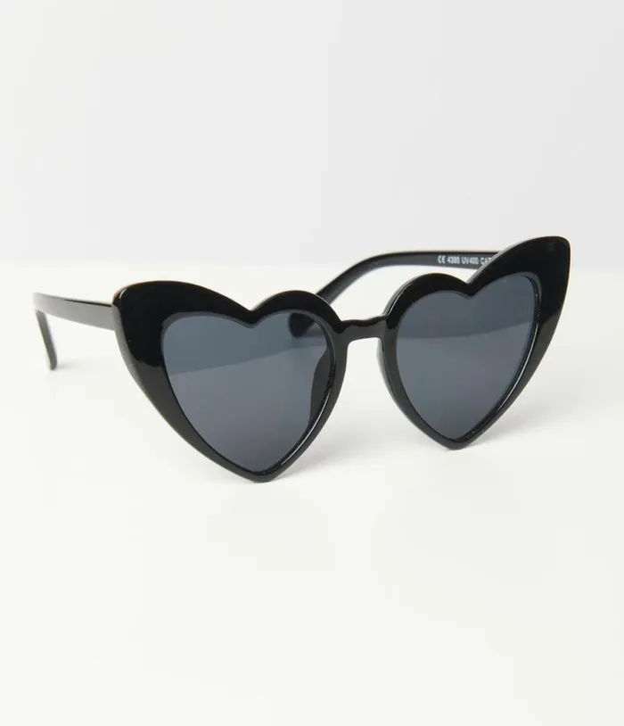 Black Heart Sunglasses Accessories Unique Vintage Sunglasses