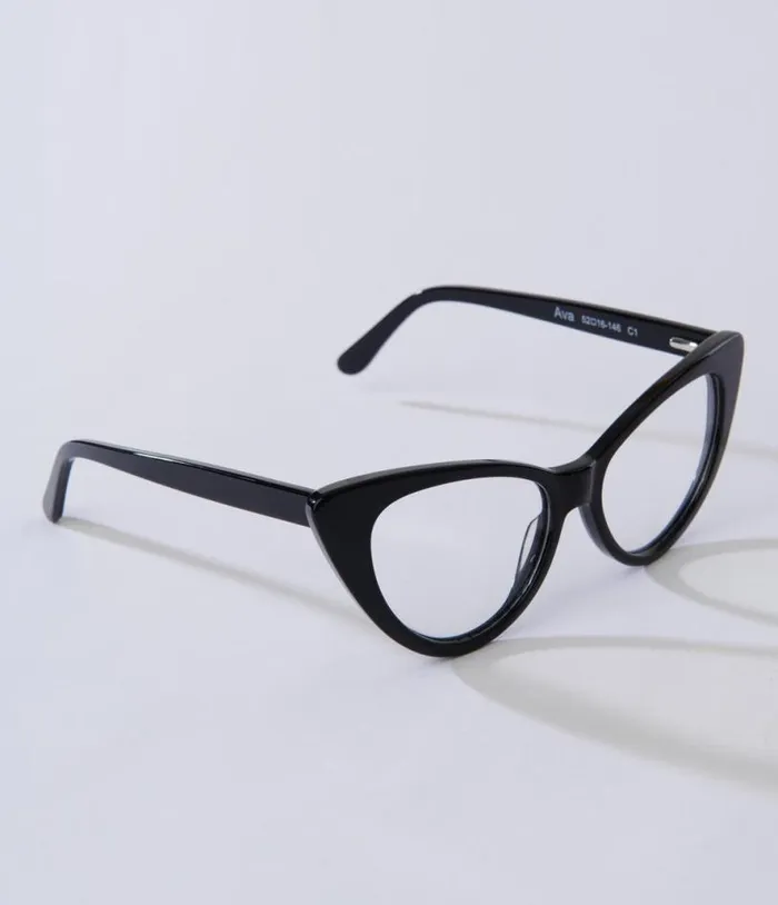 Black Rimmed Cat Eye Glasses Accessories Unique Vintage Sunglasses