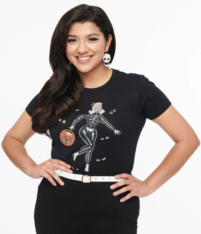 Black Spooky Night Fitted Graphic Tee ClothingPlus Unique Vintage Graphic Tees Black Spooky Night Fitted Graphic Tee ClothingPlus Unique Vintage Graphic Tees