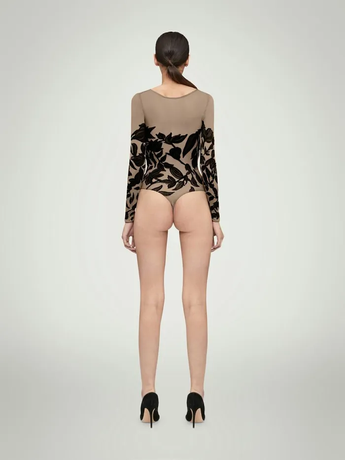 Body Tattoo String Body Fairly Lightblack Women Wolford Longsleeve Shirts