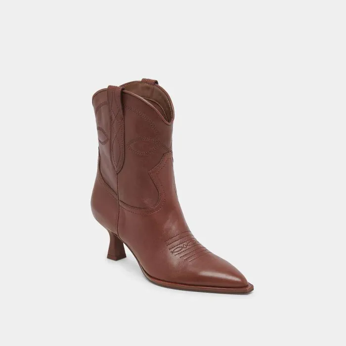 Boots and Booties Shop Dolce Vita Angel Booties Chocolate Leather Chocolate Leather