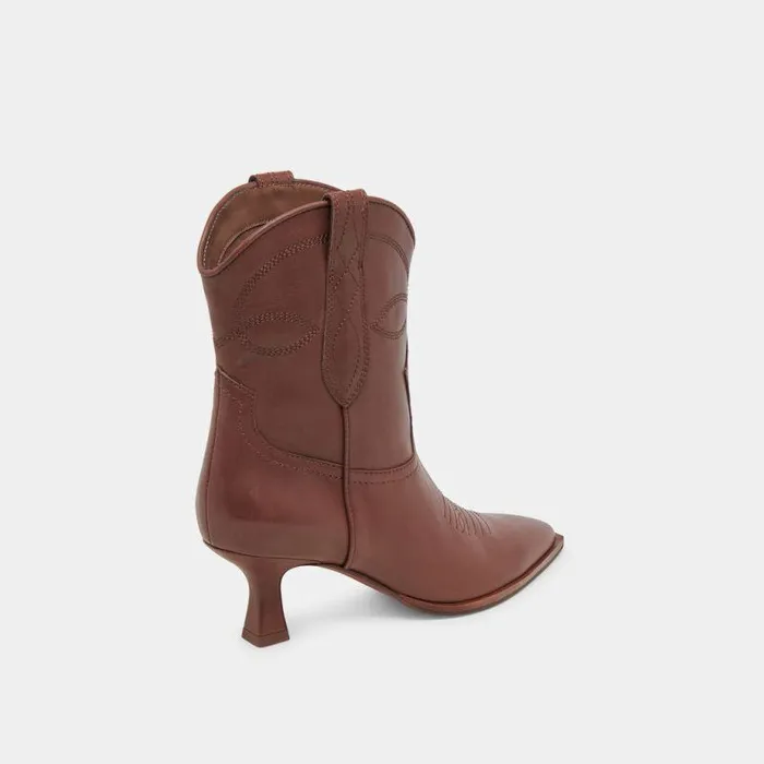 Boots and Booties Shop Dolce Vita Angel Booties Chocolate Leather Chocolate Leather