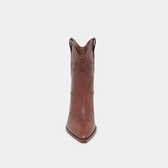 Boots and Booties Shop Dolce Vita Angel Booties Chocolate Leather Chocolate Leather