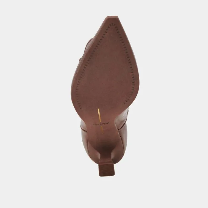 Boots and Booties Shop Dolce Vita Angel Booties Chocolate Leather Chocolate Leather