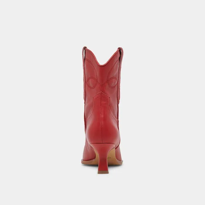 Boots and Booties Shop Dolce Vita Angel Booties Red Leather Red Leather