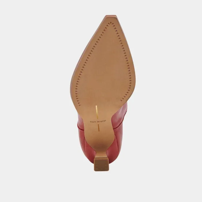 Boots and Booties Shop Dolce Vita Angel Booties Red Leather Red Leather
