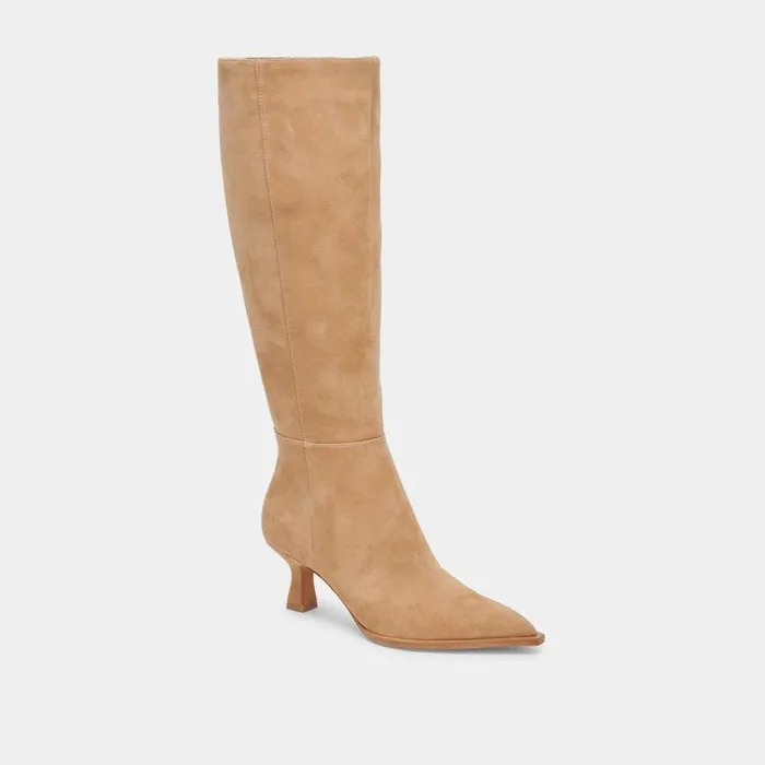 Boots and Booties Shop Dolce Vita Auggie Boots Camel Suede Women039s Camel Suede Kneehigh Boots Camel Suede