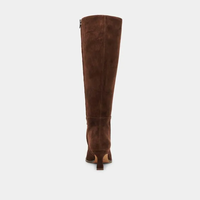 Boots and Booties Shop Dolce Vita Auggie Boots Dk Brown Suede Women039s Brown Suede Kneehigh Boots Dk Brown Suede