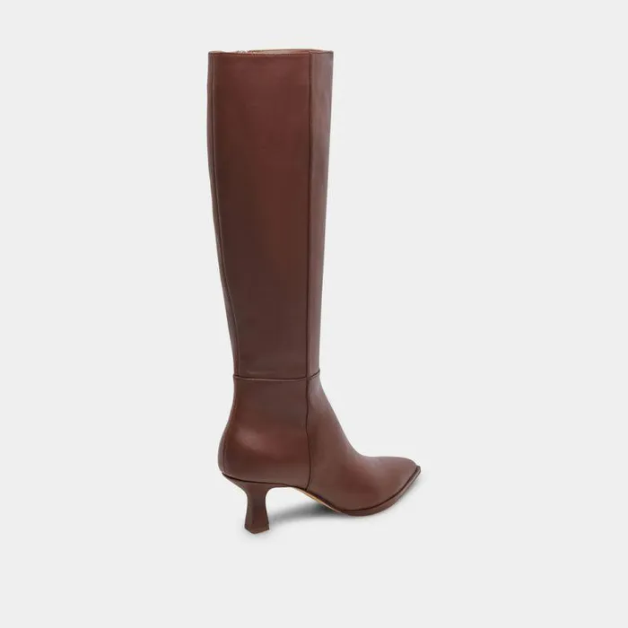 Boots and Booties Shop Dolce Vita Auggie Wide Calf Boots Chocolate Leather Chocolate Leather