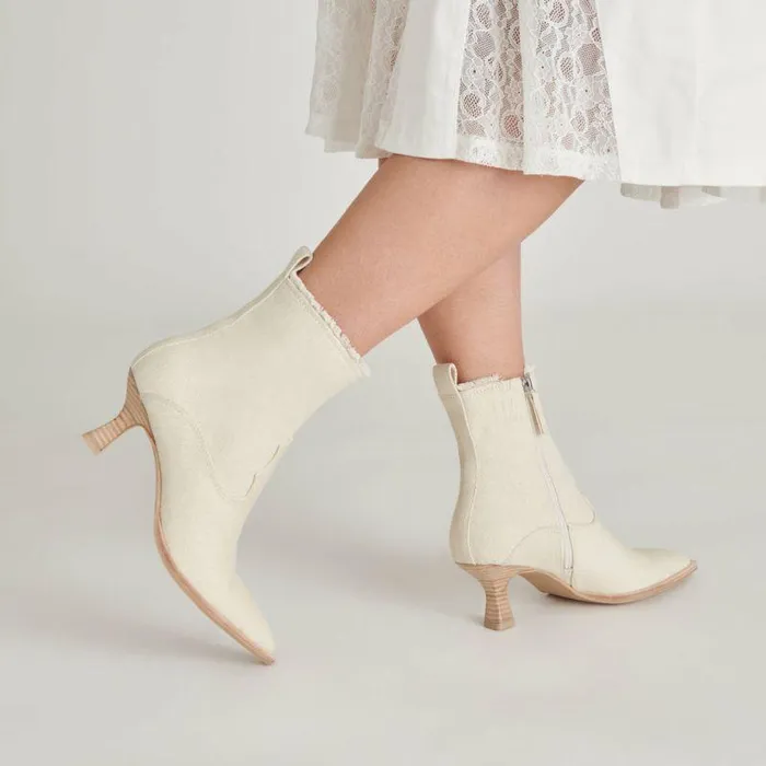 Boots and Booties Shop Dolce Vita Austin Boots Ivory Denim Ivory Denim
