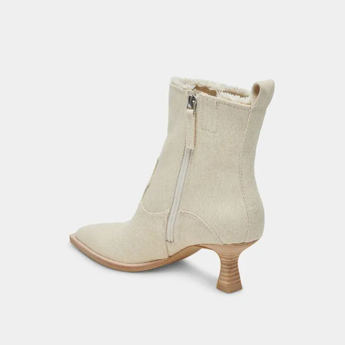 Boots and Booties Shop Dolce Vita Austin Boots Ivory Denim Ivory Denim