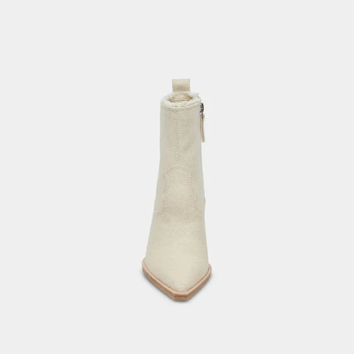 Boots and Booties Shop Dolce Vita Austin Boots Ivory Denim Ivory Denim