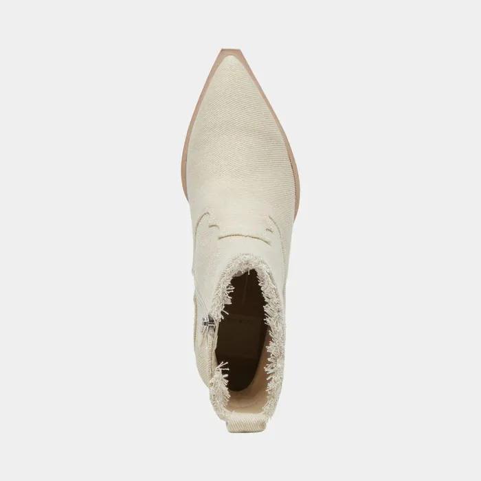 Boots and Booties Shop Dolce Vita Austin Boots Ivory Denim Ivory Denim