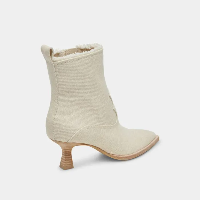 Boots and Booties Shop Dolce Vita Austin Boots Ivory Denim Ivory Denim
