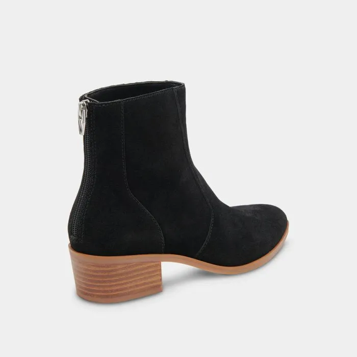Boots and Booties Shop Dolce Vita Ayisha Booties Onyx Suede Onyx Suede