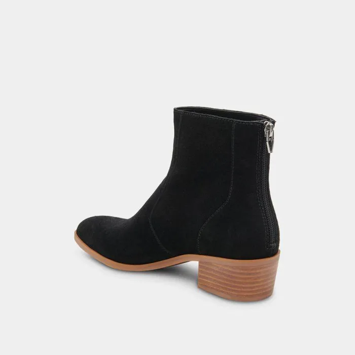 Boots and Booties Shop Dolce Vita Ayisha Booties Onyx Suede Onyx Suede