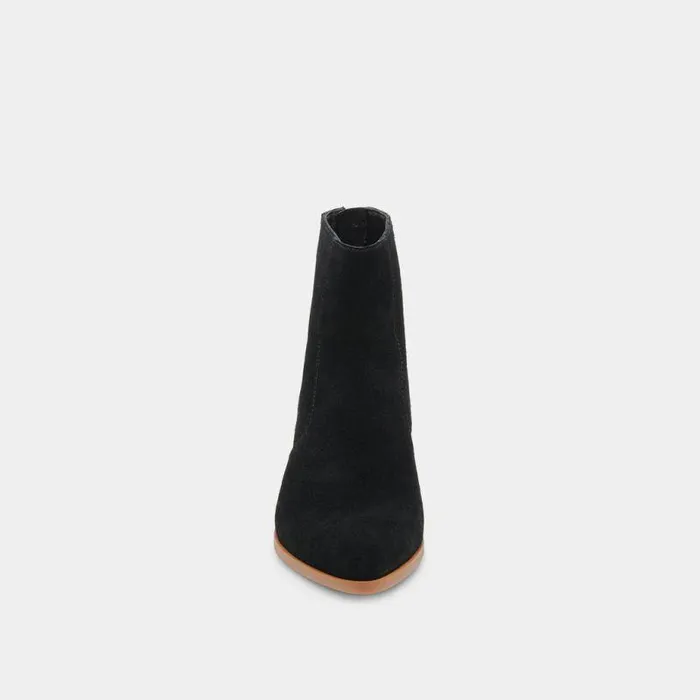Boots and Booties Shop Dolce Vita Ayisha Booties Onyx Suede Onyx Suede