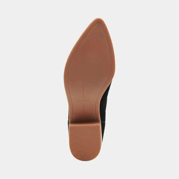 Boots and Booties Shop Dolce Vita Ayisha Booties Onyx Suede Onyx Suede