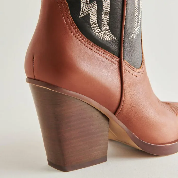 Boots and Booties Shop Dolce Vita Blanch Boots Brown Black Leather Brown Black Leather