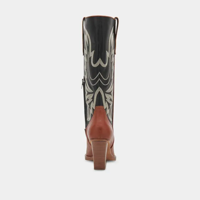 Boots and Booties Shop Dolce Vita Blanch Boots Brown Black Leather Brown Black Leather